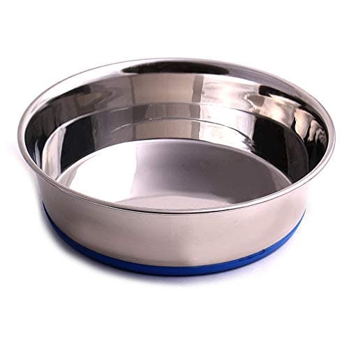 Max and Neo Heavyweight Non-Skid Stainless Steel Dog Bowl